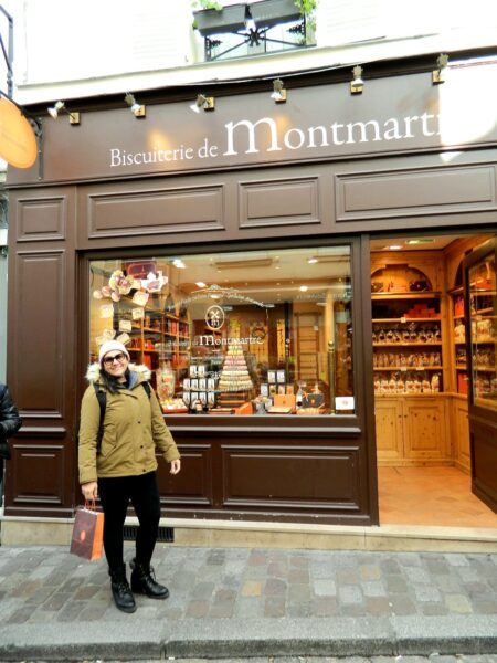 Loja que vende macaron, bairro Montmartre, Paris