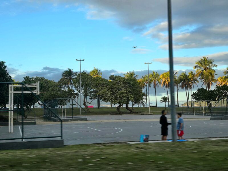 Quadra de esportes no Aterro do Flamengo, Rio de Janeiro