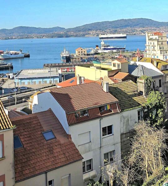 Vista do Passeio de Afonso XII, Vigo, Espanha