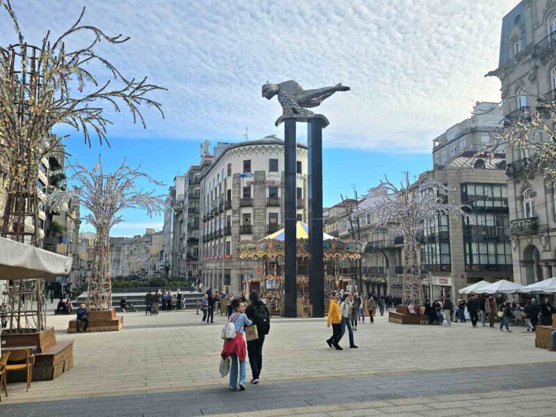 Praça Porta do Sol, Vigo, Espanha