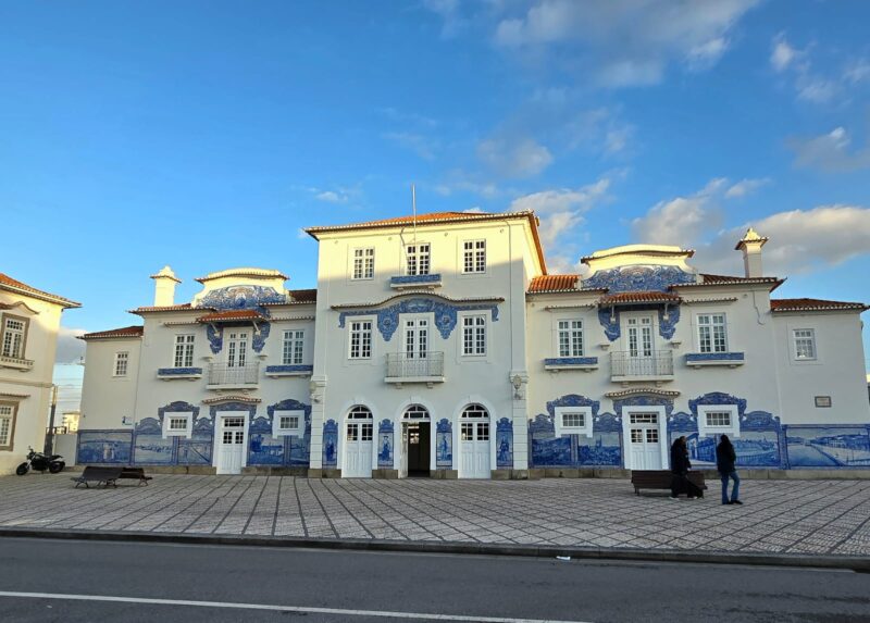 Fachada da Antiga Estação de Comboios, Aveiro, Portugal